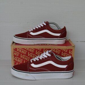 Vans Madder Brown White Sneakers Women's 6.5 WB Skating Shoes VN0A38G1OVK